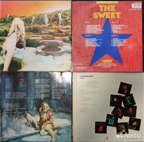Led Zeppelin, Jethro Tull, Free, Sweet. 5LP