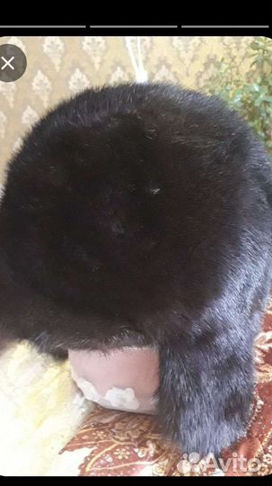 Шапка ушанка норковая женская