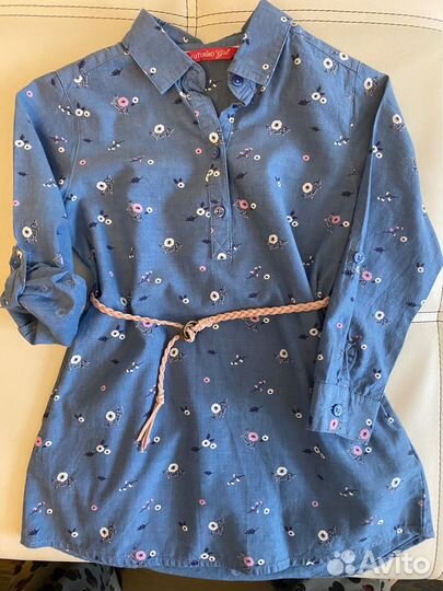 Платье Рубашка для девочки 110