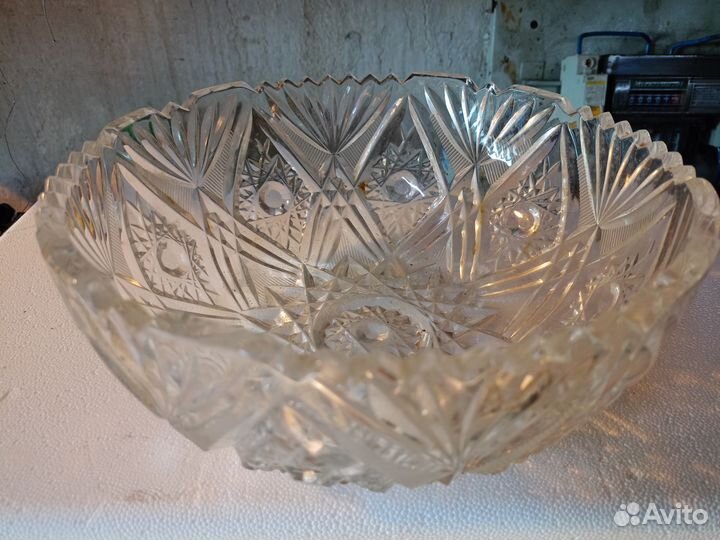 Хрустальный салатник большой