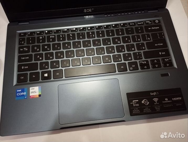 Acer Swift 3, Intel Core i7-1165G7 на запчасти