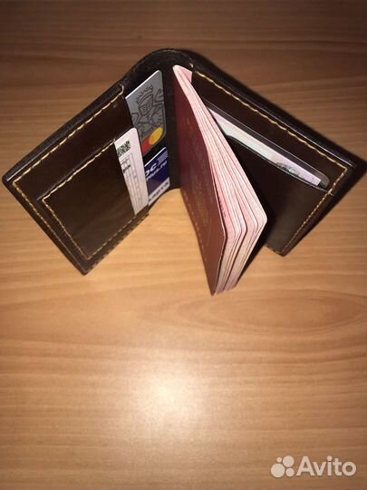 Обложка для документов натуральная кожа