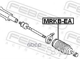 Пыльник рулевой рейки лев mrkbea Febest