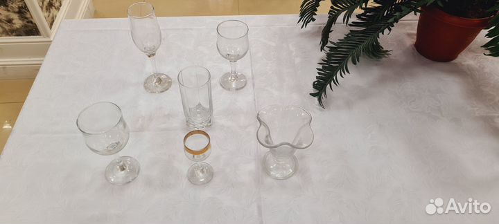 Тарелки, стаканы, бокалы для ресторана или дома