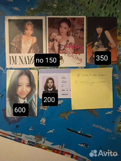 Карты twice, itzy, blackpink