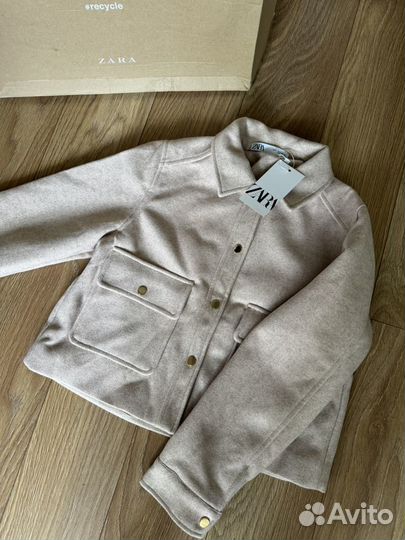 Бомбер Zara бежевый, белый, голубой Xs,S,M,L