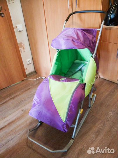 Детские санки-коляска