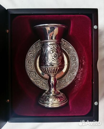 Мельхиор, бокал и рюмки