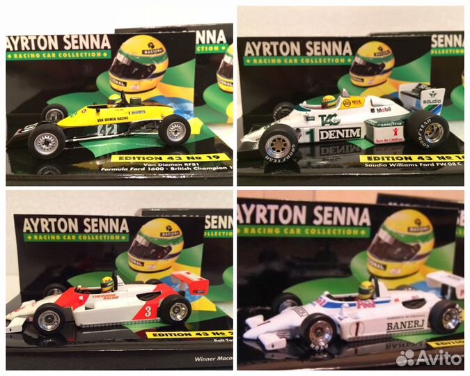 Качественные модели болидов Айртона Сенны 1:43 от