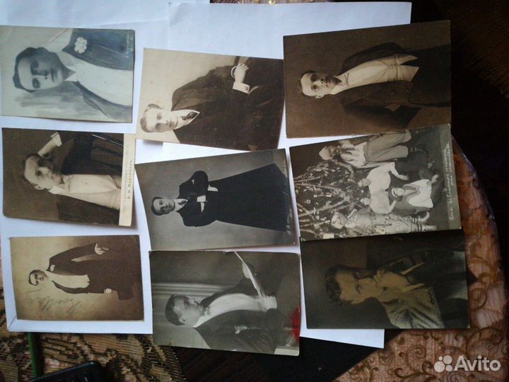 Открытки дореволюционные актёры Максимов и певец А