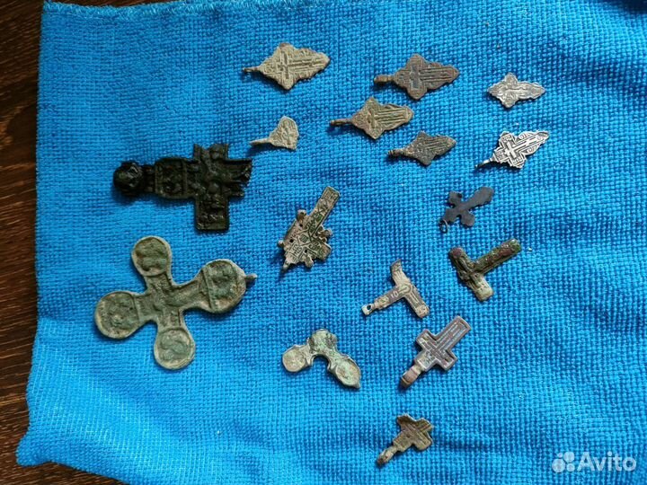 Крест,коп,серебро,старообрядцевЭнколпион штурвал