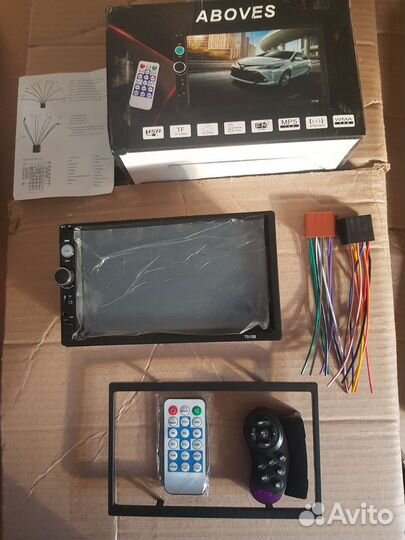 Магнитола 2din + 2 пульта