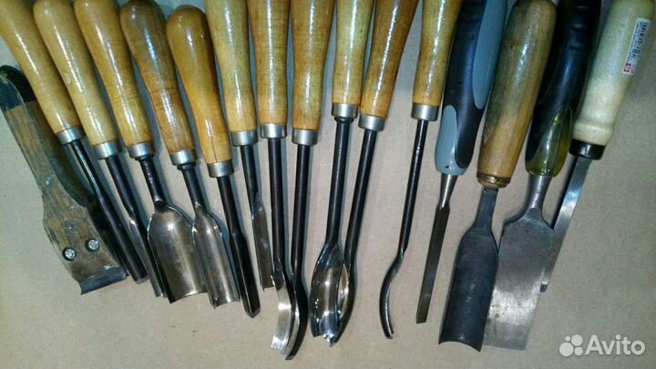 Резцы стамески по дереву и цикля