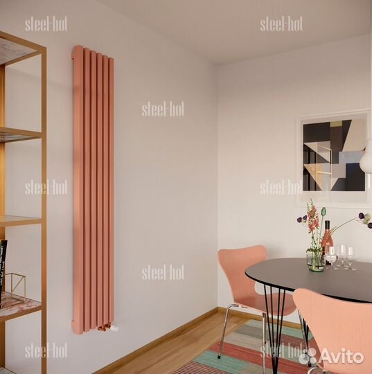 Вертикальный дизайн радиатор Steel V от производит