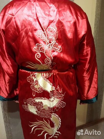 Халат мужской,шёлк Вьетнам,новый