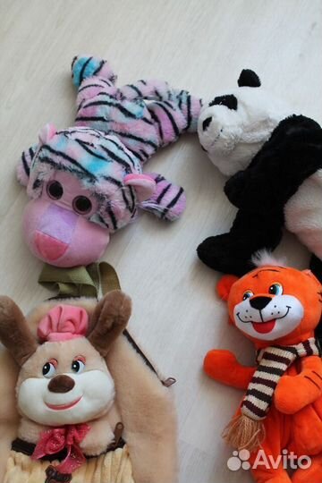 Детские мягкие игрушки мягкие и рюкзак собака