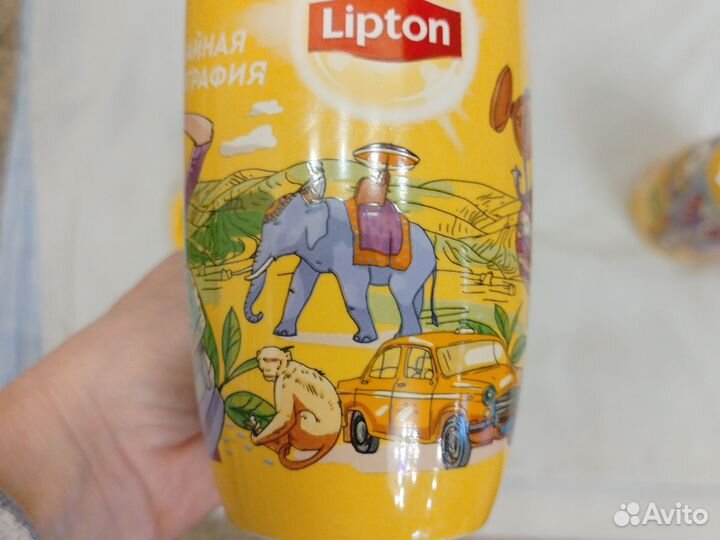 Кружка Липтон жёлтая