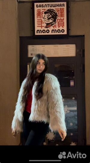 Шуба искуственная zara