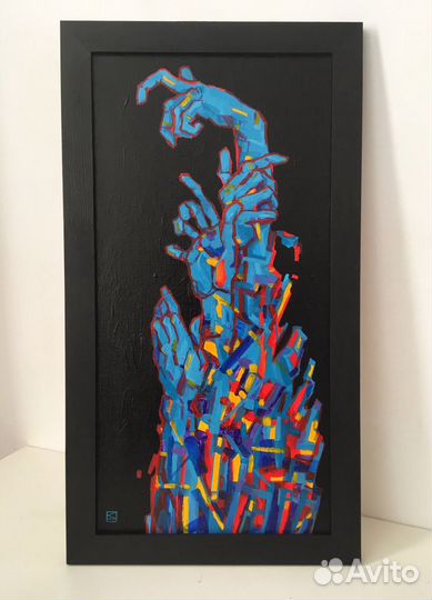 Картина в интерьер, современное искусство. Акрил