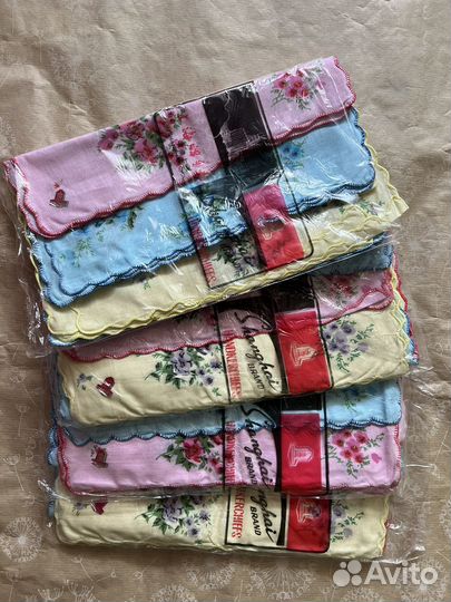 Женские носовые платки Shanghai, винтаж,90-е гг