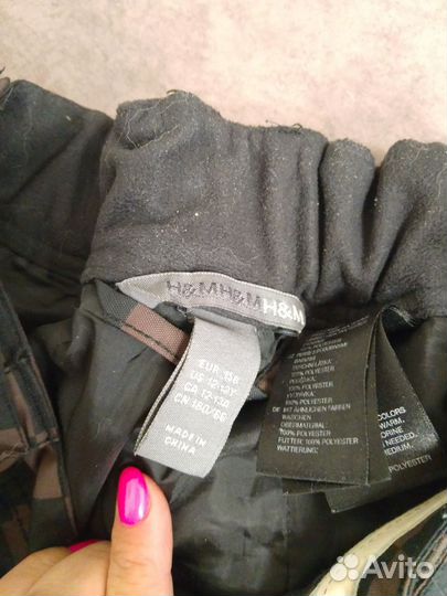 Теплые штаны Hm 158см