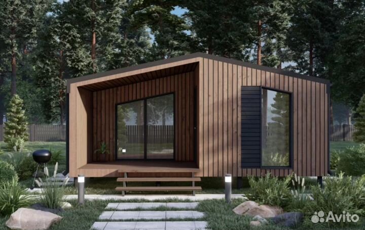 Готовый модульный дом Барн65+