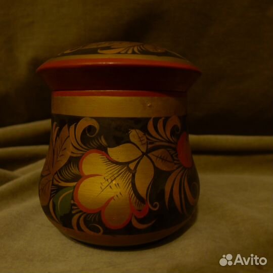 Бочонок для меда. Хохлома. Винтаж. СССР