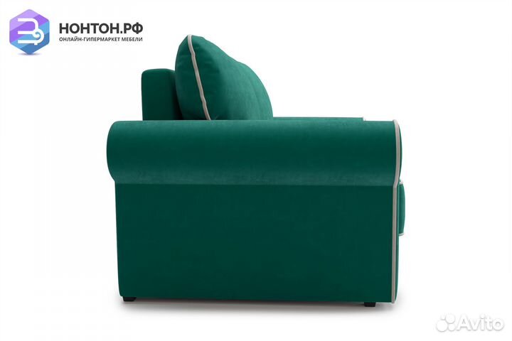 Диван еврокнижка Прованс изумрудный