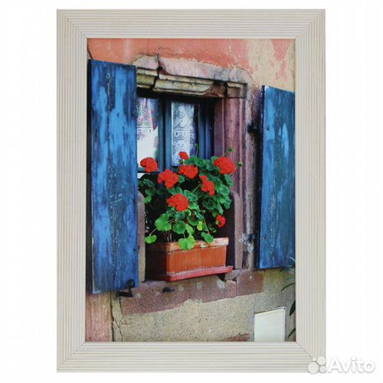 Фоторамка фрейм 210х300 мм белая дерево багет 5N