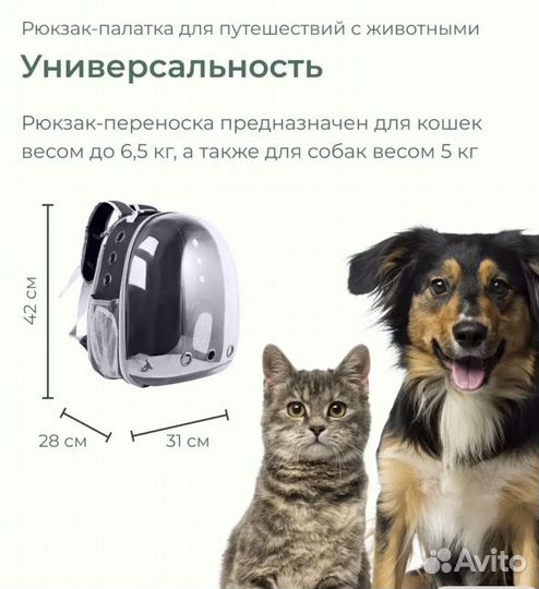 Рюкзак для животных