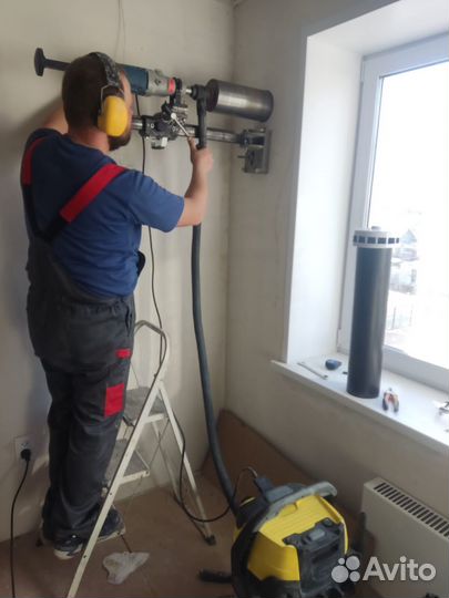 Алмазное бурение сверление отверстий проемов