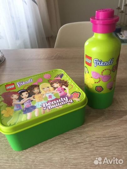 Ланчбокс + бутылочка lego