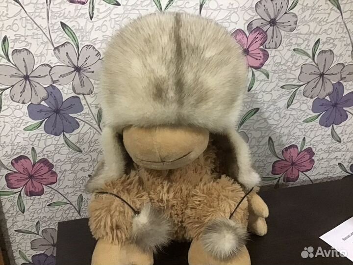 Норковая шапка женская ушанка