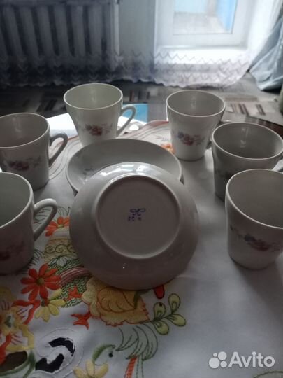 Сервизы чайные фарфоровые СССР