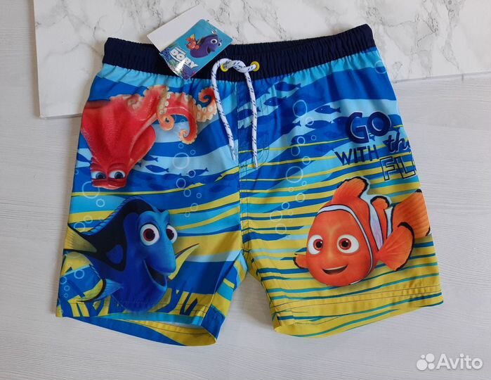 Новые пляжные шорт 98/104см; 122/128см