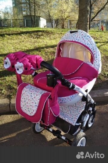 Коляска 3 в 1 Verdi экокожа/текстиль