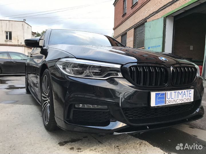 Губа на бампер BMW G30 дорест сплиттер перфоманс