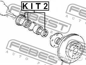 Сальник ступичный ремкомплект 50.4x68.05x7.6x12.8