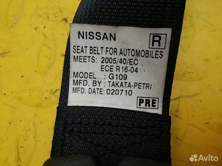 Ремень безопасности с пиропатроном Navara (D40)