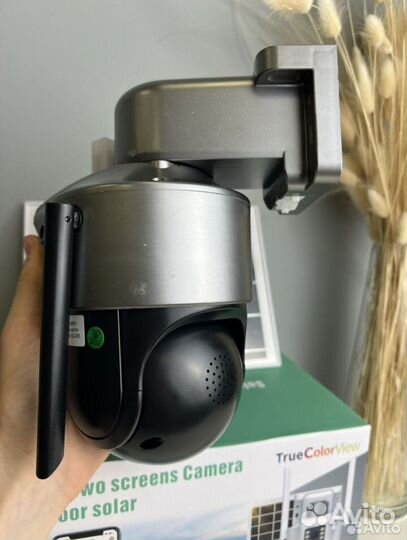 4G камера 8 MP на солнечной батарее два объектива