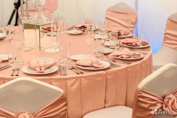 Пудровая фуршетная юбка