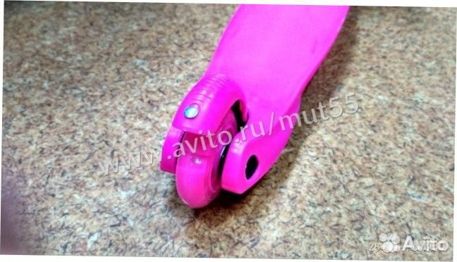 Самокат 3 колесный Scooter розовый
