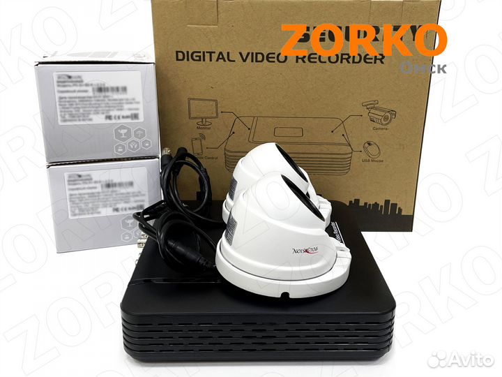 Видеонаблюдение - Новый комплект (Гарантия 2 года)