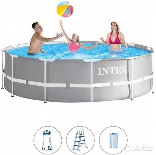 Каркасный бассейн intex 305 х 76 см (с насос-фильт
