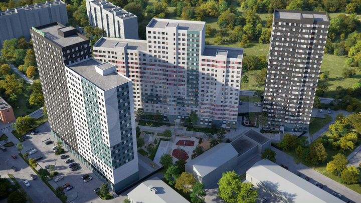 2-к. квартира, 48,7 м², 6/23 эт.