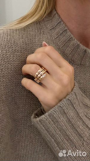 Комплект serpenti золото с бриллиантами