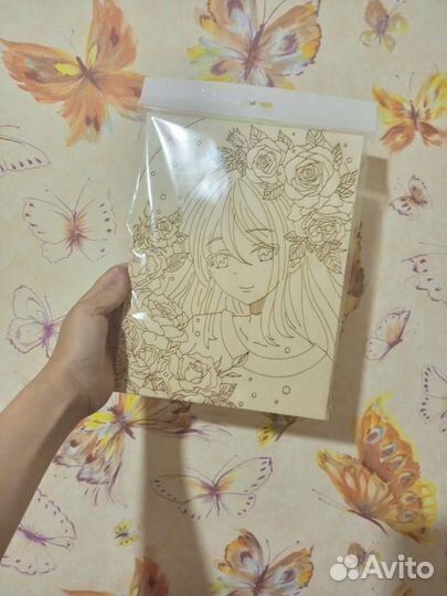 Картина с красками, аниме