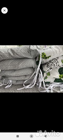 Бортики в детскую кроватку бу