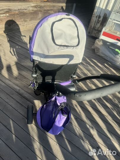 Велосипед коляска с ручкой