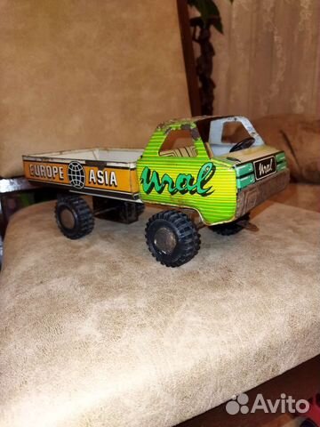 Железная игрушка грузовик Урал СССР